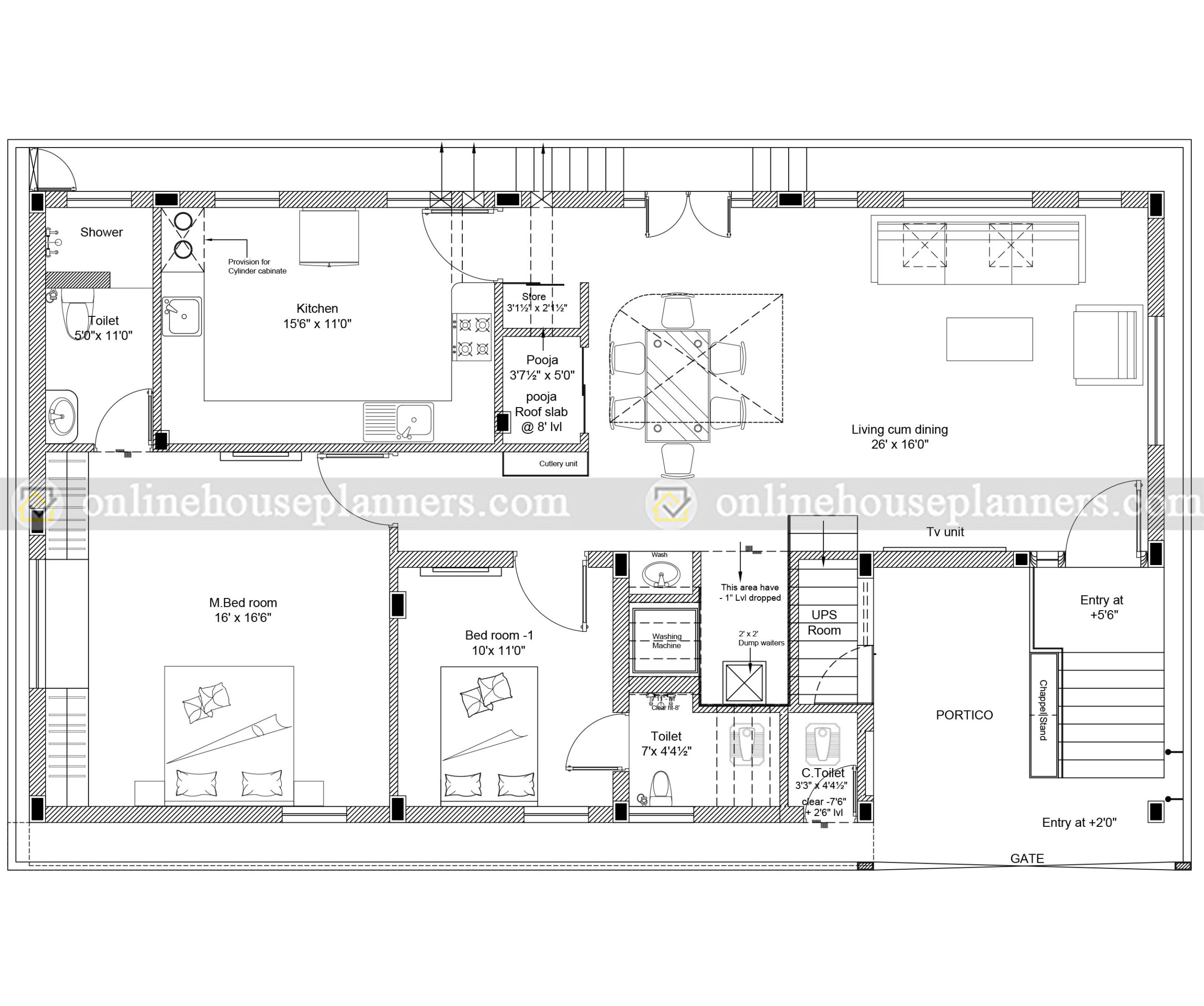 online-house-plans-for-a-duplex-house-with-4bhk-and-2bhk