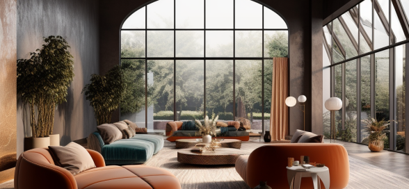 Modern living room interior design by House Designer.