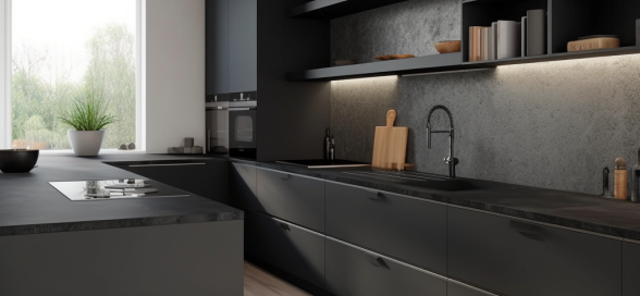 Kitchen Interior design service for your architectural house plan Designed by licensed architect service India.